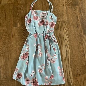 Sienna Sky Floral Faux Wrap Dress